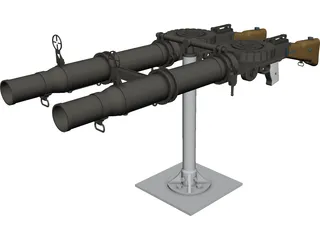 Lewis Mark I (.303 in) 3D Model preview