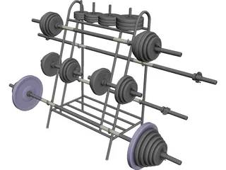 B Weight Lifting Senior (30 mm) 3D Model preview