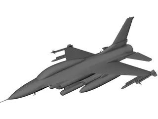 F-16D 3D Model preview