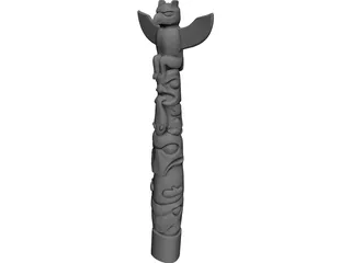 Totem Pole 3D Model preview