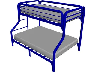 Bed Bunk 3D Model preview