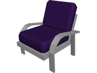Chair Lounge 3D Model preview