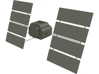 GPS Satellite 3D Model preview
