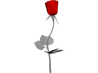 Rose 3D Model preview