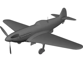 Yakovlev Yak-9 3D Model preview