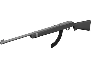 Ruger Rifle 3D Model preview