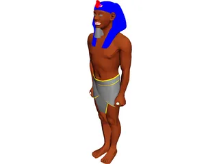 Egyptian Statue 3D Model preview