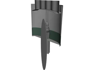 Wall Lamp 3D Model preview