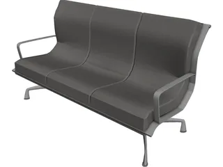 Sofa Lobby 3D Model preview