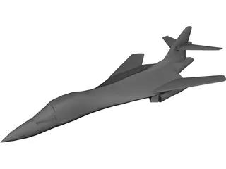 Rockwell B-1 Bomber 3D Model preview
