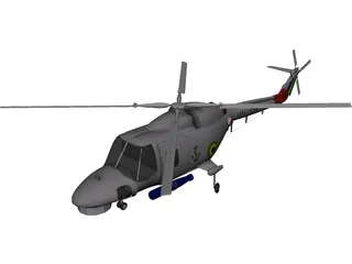Westland Lynx 3D Model preview