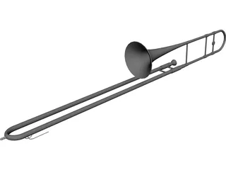 Trombone 3D Model preview