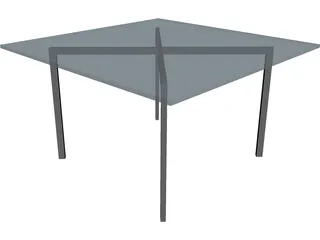 Mies van der Rohe-Barcelona Table 3D Model preview
