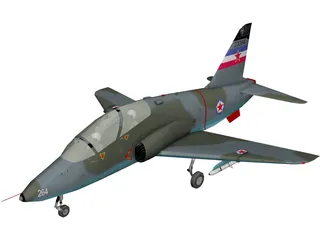 BAE Hawk G-4 Soko 3D Model preview