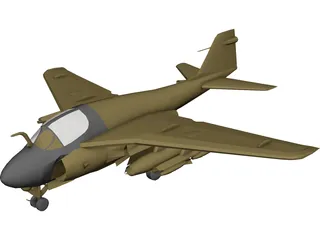Grumman A-6E Intruder 3D Model preview