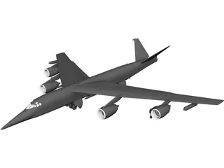 EB-52 Old Dog 3D Model preview