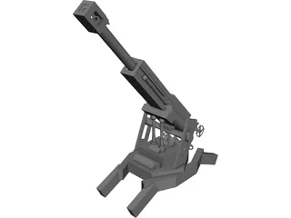 Funny Cannon 3D Model preview