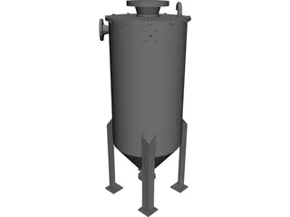 Fluid Tank 3D Model preview