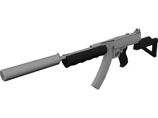 Thompson SMG Modified 3D Model preview