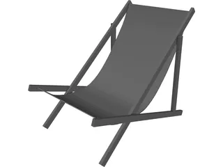 Beach Chair 3D Model preview