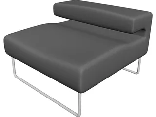 Chair Lowseat Urquiola Moroso 3D Model preview
