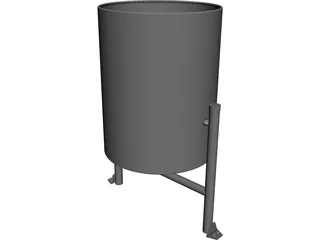 Garbage Container 3D Model preview