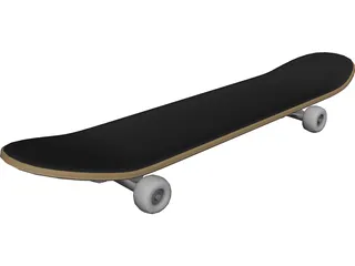 Skateboard 3D Model preview