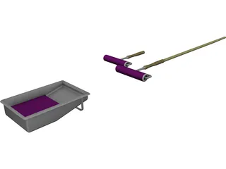 Paint Rollers 3D Model preview