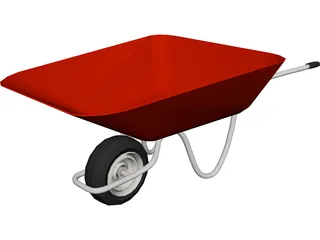 Wheelbarrow 3D Model preview