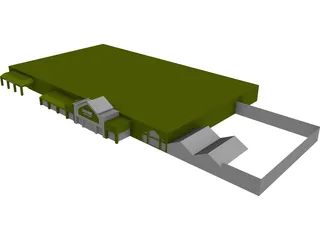 Retail Building 3D Model preview
