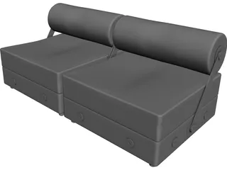 Todo Modo Sofa 3D Model preview