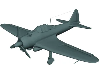 Mitsubishi A6M Zero 3D Model preview
