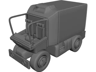Toon Van 3D Model preview