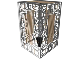 Golden Cage 3D Model preview