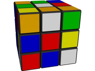 Rubicks Cube 3D Model preview