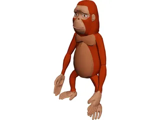 Funny Ape 3D Model preview