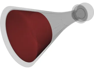 Bottle Glass 3D Model preview