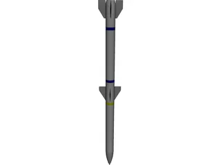 AIM-120C 3D Model preview