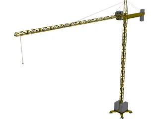 Crane Tower Structure 3D Model preview