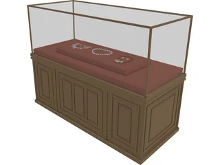 Museum Glassbox 3D Model preview