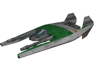 Narn Regime Fighter 3D Model preview
