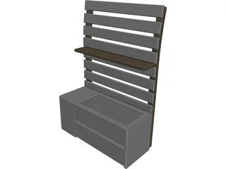 Bedside Tumb 3D Model preview