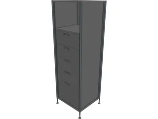 Closet 3D Model preview