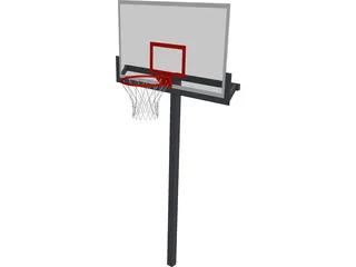 Basketball Hoop 3D Model preview
