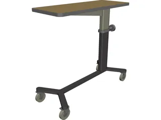 Hospital Table 3D Model preview