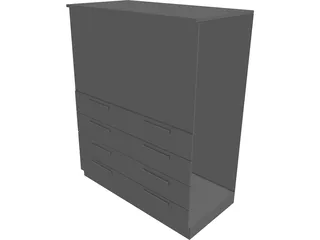 Closet 3D Model preview