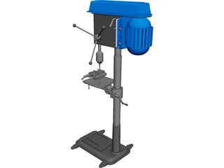 Pillar Drill 3D Model preview