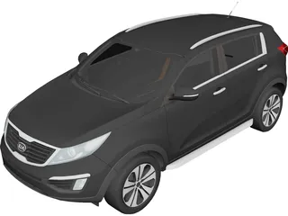 Kia Sportage (2010) 3D Model preview