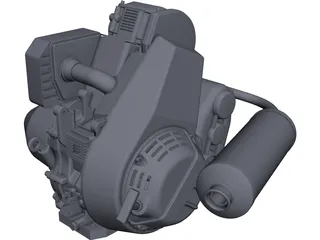 Lombardini LGA 340 Engine 3D Model preview