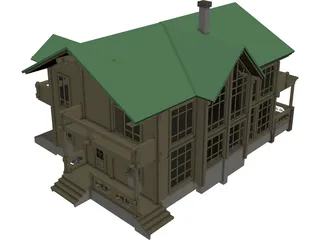 Farmhouse 3D Model preview